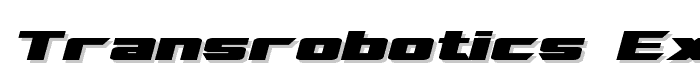 TransRobotics Extended Bold Italic font